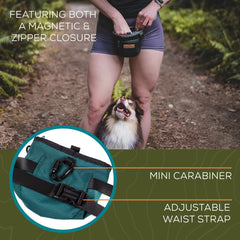 Wilderdog pouch with zippered pocket keeps treats secure on walks
