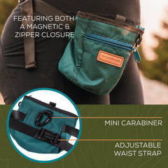 Wilderdog Treat Pouch with adjustable waist strap for a comfortable belt-loop fit.