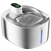 WILKIEE cat water fountain stainless steel, durable and easy to clean.