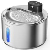 WILKIEE wireless cat water fountain front view for easy hydration