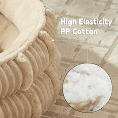 WINDRACING cat bed non-slip bottom helps prevent shifting on slick floors