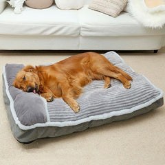 WINDRACING dog bed large grey full view shows spacious comfort for big dogs.