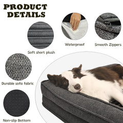 WindRACING medium 36x23 inch dog bed fits dogs up to 50 pounds.