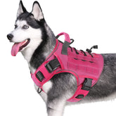 WINGOIN pink tactical dog harness for small dogs with side-entry design for easy on/off
