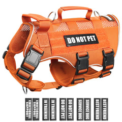 WINSEE mesh harness with patches for breathable daily walks