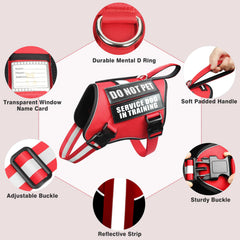 WINSEE service dog harness with patches attached improves training signals