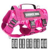 WINSEE service dog vest with MOLLE system for gear customization.
