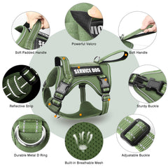 WINSEE reflective nylon harness in low-light scene for high visibility safety.