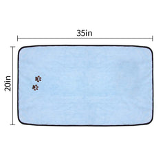Wipela towel with paw embroidery ideal for pets after grooming.