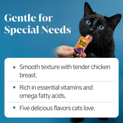 Witch's Recipe lickable treats chicken crab tube offers flavor variety