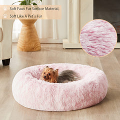 WNPETHOME Calming Donut Bed round shape supports restful lounging.