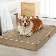 WNPETHOME velvet quilted top bed for plush, warm comfort.