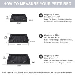 WNPETHOME waterproof inner lining protects the bed from accidents