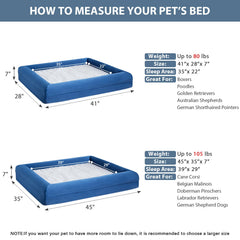 WNPETHOME XL anti-slip bottom helps keep bed in place.