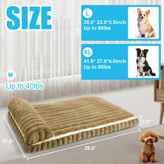 Wn's Day Comfort Dog Bed I-shaped design with pillow for head support