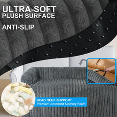 Dog couch cover protects furniture from fur, paw prints, and scratches.