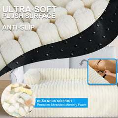 Wn's Day removable couch protector with zipper enables easy cleaning.