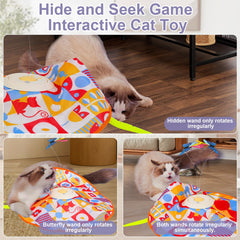 Wn's Day wand-cat toy with feather movement promotes exercise during solo play