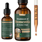 WOMRICH Senior Dog Brain Health bottle shows easy daily supplementation for cognitive support