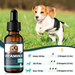 WOMRICH Vitamin E for Dogs supports liver function and overall vitality
