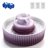 Wonder Creature Cupcake Cat Fountain assembly shows quick setup and clean porcelain.