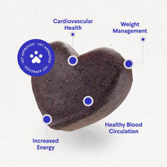 Cardio Chews ingredients label highlights Taurine CoQ10 and Carniking