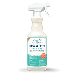 Wondercide Cedarwood spray for pets kills and repels fleas, ticks, and mosquitoes.