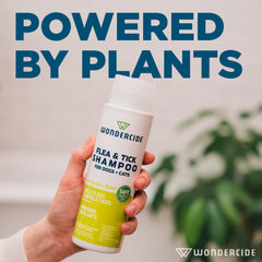 Wondercide lab-proven badge on bottle indicating tested effectiveness.