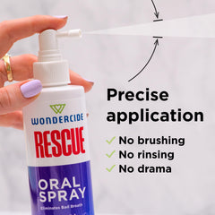 Wondercide Rescue gums and teeth application target for soothing use.