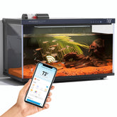 Wonderfactory Smart Aquarium 5 Gal front view on a desk, compact and stylish.