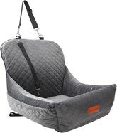 Wooaidagg dog car seat being assembled on car seat for easy setup and fit.