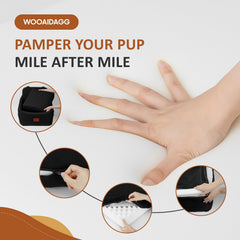 Wooaidagg dog car seat safety channel secures stability during bumps.