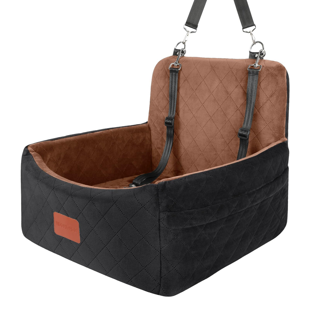 Wooaidagg dog car seat front view ideal for small dogs' cozy travel
