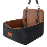 Wooaidagg dog car seat front view ideal for small dogs' cozy travel
