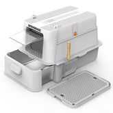 Wooaidagg enclosed litter box with odor control keeps floors tidy