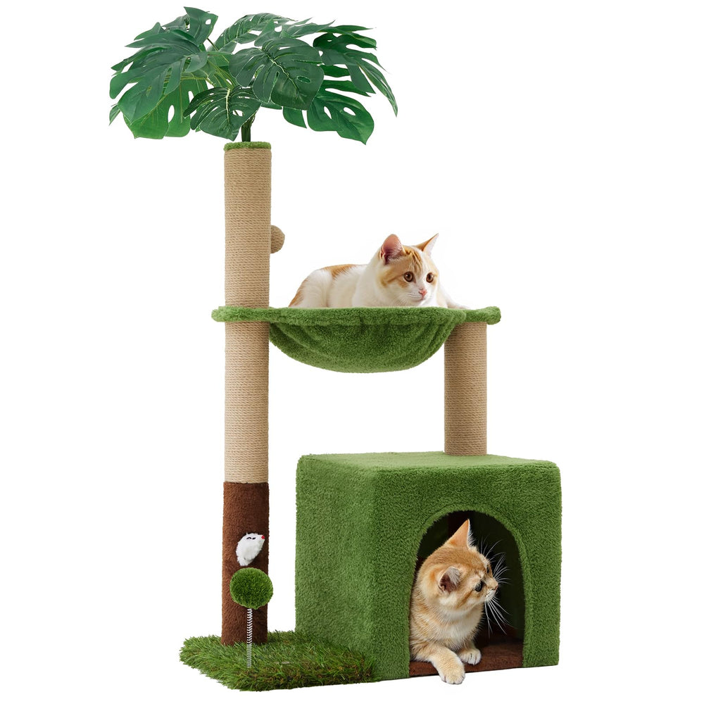 Woochpet 37 inch cat tree top condo for cozy naps and privacy
