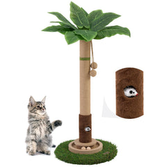 Woochpet cat-tree-mouse-hole-design with interactive mouse hole feature.