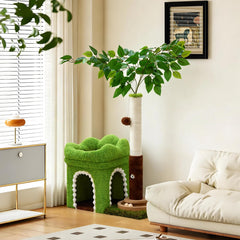 Woochpet compact space-saving cat tree ideal for apartments and small rooms