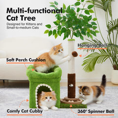 Woochpet plush-covered platform offers a comfortable resting spot for cats