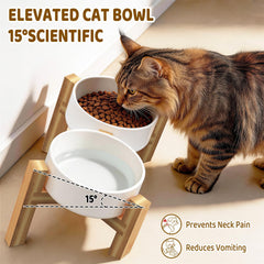 Woodever whisker-friendly design reduces whisker fatigue during meals.