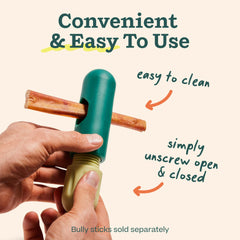 WOOF BullySafe easy-clean design makes setup and cleanup quick between chews.
