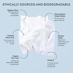 Woof Dog Wipes for paws, quick dirt and odor control on walks.