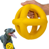 WoofBite indestructible giant XL ball great for fetch and power chewing.