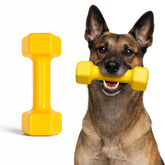 WoofBite virtually indestructible dumbbell for powerful chewers; durable and long-lasting.