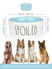 WoofinPets large-dog-bowl with non-slip base stays steady during feeding.
