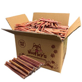 Woofley's 6inch bully stick chew keeps small dogs engaged during playtime.