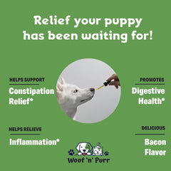 WoofnPurr Triphala ingredients highlight natural digestive support for dogs.