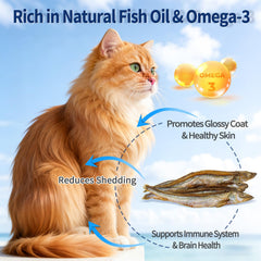 WootPet capelin treats for cats, a flavorful reward that pets adore.