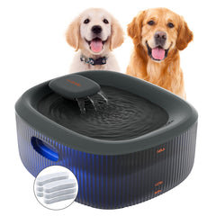 WOPET large 6L dog fountain with wide drinking area for multi pet homes