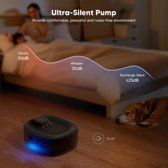 WOPET wide drinking area lets pets drink comfortably together.